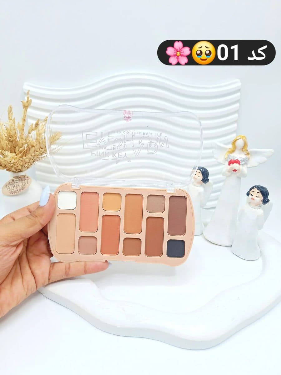 پالت سایه 12 رنگ کاربردی و خوش رنگ برند پینک کی کد 6354 — تصویر ۲