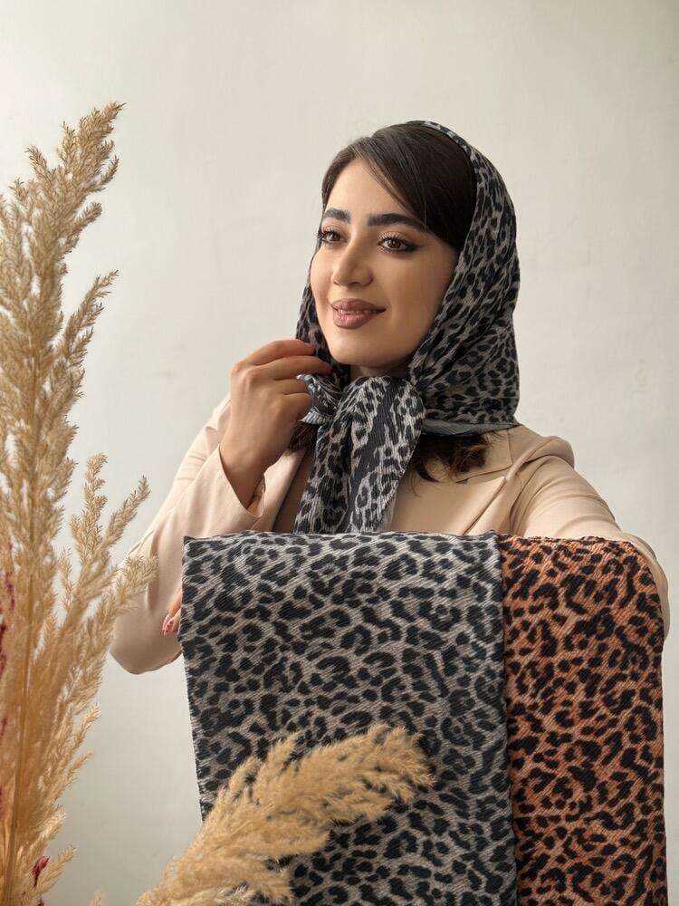 روسری پلیسه پلنگی 139572