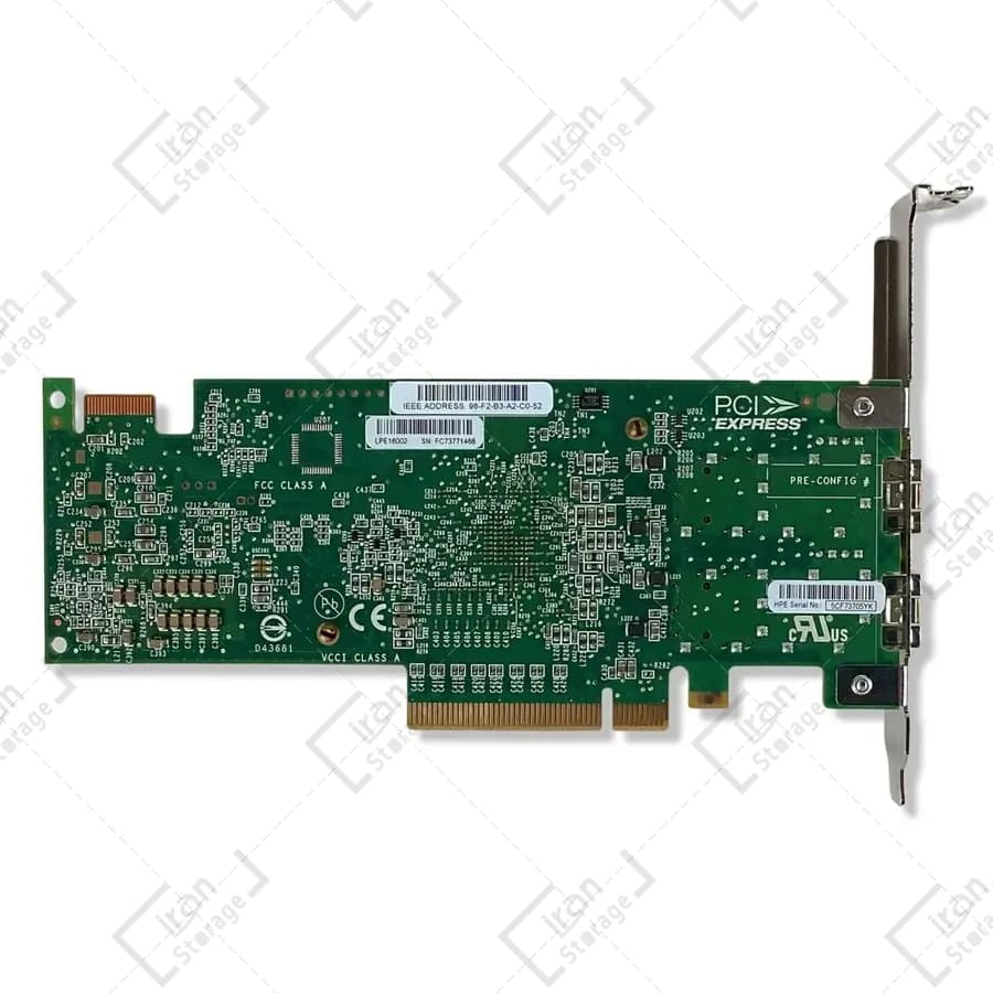 کارت شبکه (C8R39A) HPE SN1100E 16GB HBA — تصویر ۳