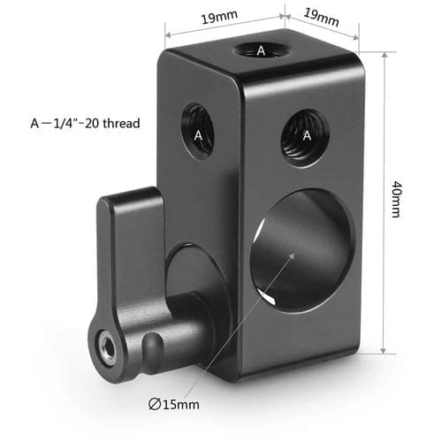 اسمال ریگ SmallRig Single 15mm Rod Clamp 843 — تصویر ۴