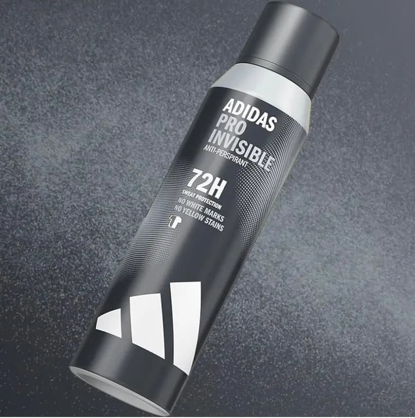 اسپری دئودورانت مردانه آدیداس Pro Invisible حجم ۱۵۰ میلیلیتر — تصویر ۴