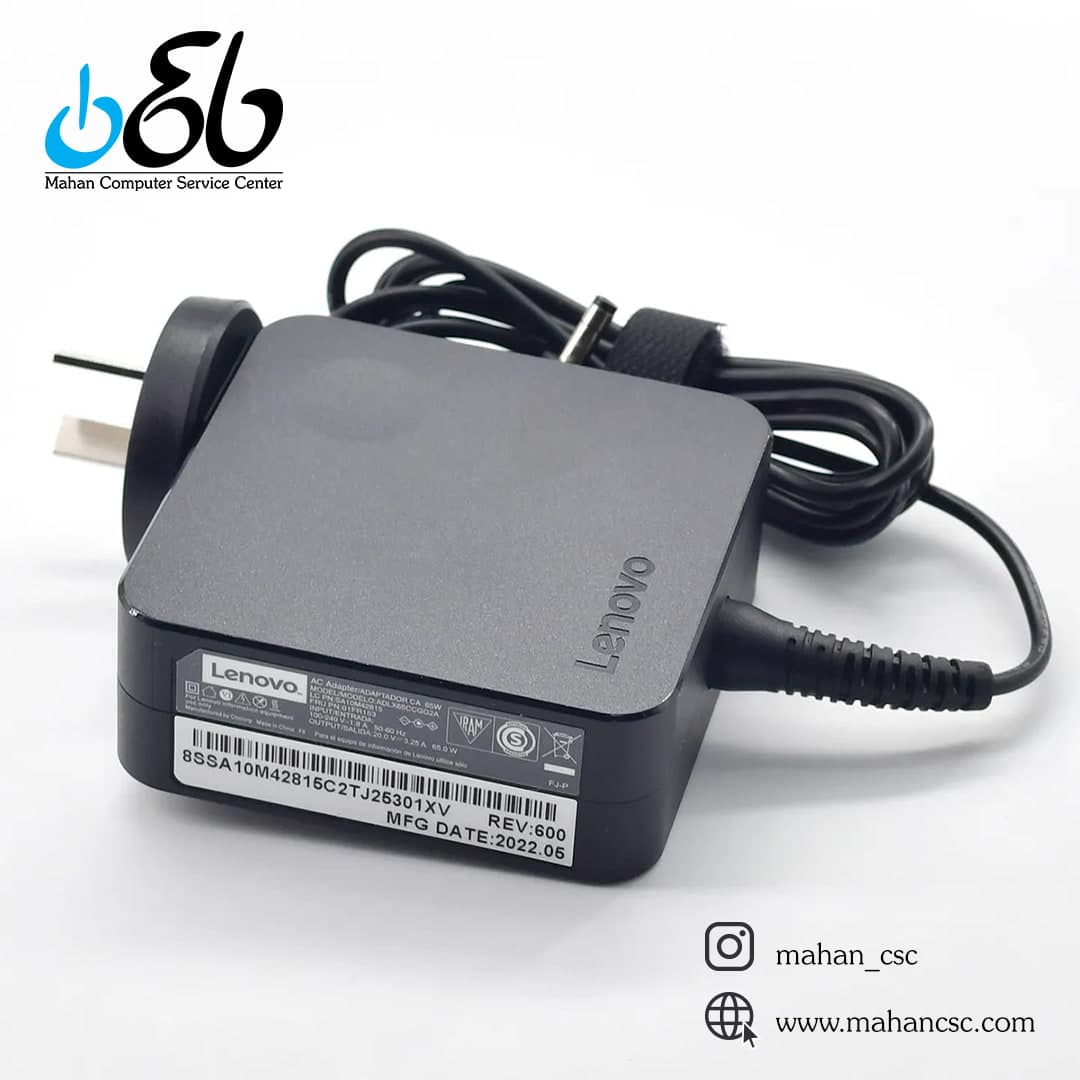 آداپتور لپ تاپ لنوو سر ریز پریزی Lenovo AC Power 20V 3.25A — تصویر ۴
