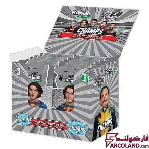 کیمدی کارت فوتبال چمپس مدل Champs 2026 بسته 30 عددی