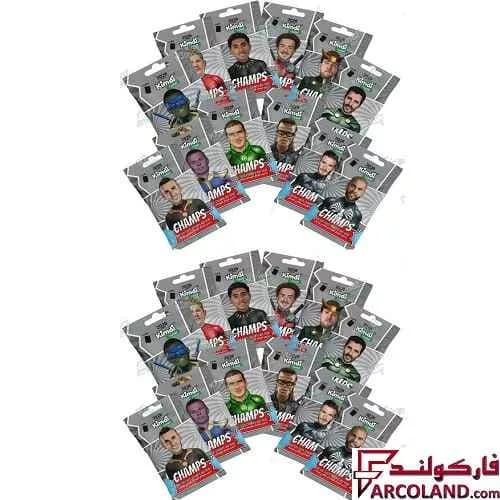کیمدی کارت فوتبال چمپس مدل Champs 2026 بسته 24 عددی