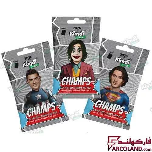 کیمدی کارت فوتبال چمپس مدل Champs 2026 بسته 3 عددی