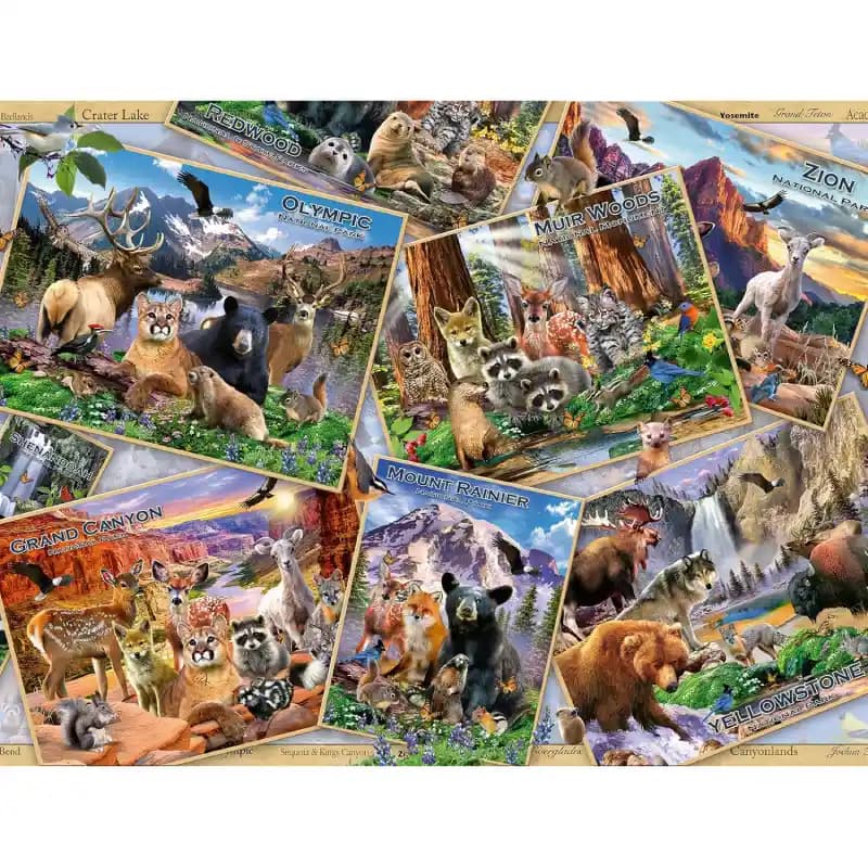 پازل 2000 تكه رونزبرگر طرح POSTCARD PARKS كد16697 — تصویر ۲
