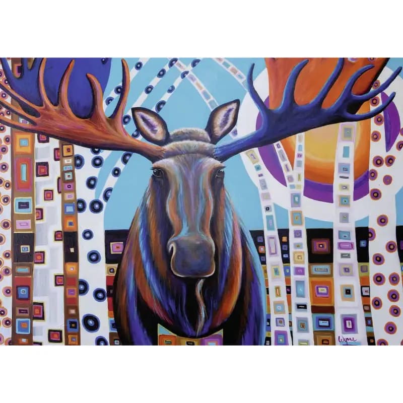 پازل 1000 تكه رونزبرگر طرح Winter moose كد 13979 — تصویر ۲