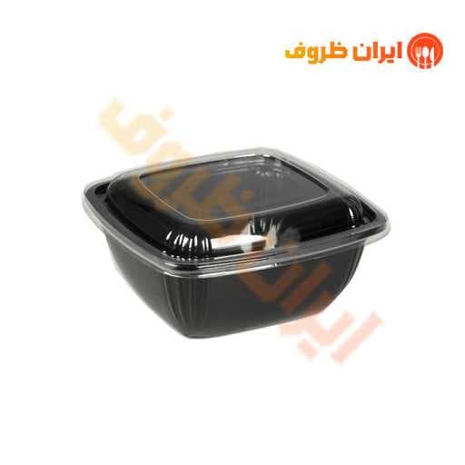 ظرف یکبار مصرف مشکی کد M600 مهرپارسا / کارتن 200 عددی