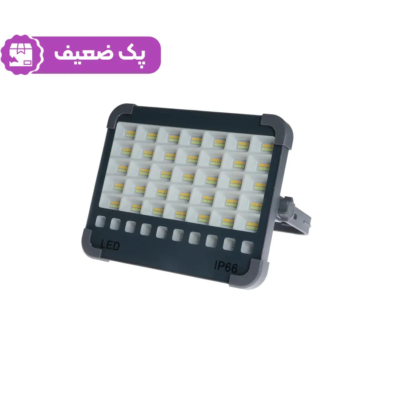 چراغ شارژی کمپینگ پایه دار مدل (دارای پنل خورشیدی) – طوسی – پک ضعیف – YSP