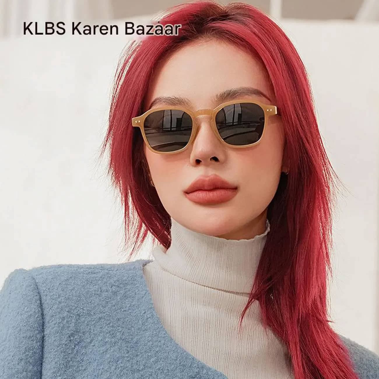 عینک آفتابی زنانه کارن بازار Karen Bazaar مدل B8220 پلاریزه UV400 — تصویر ۲