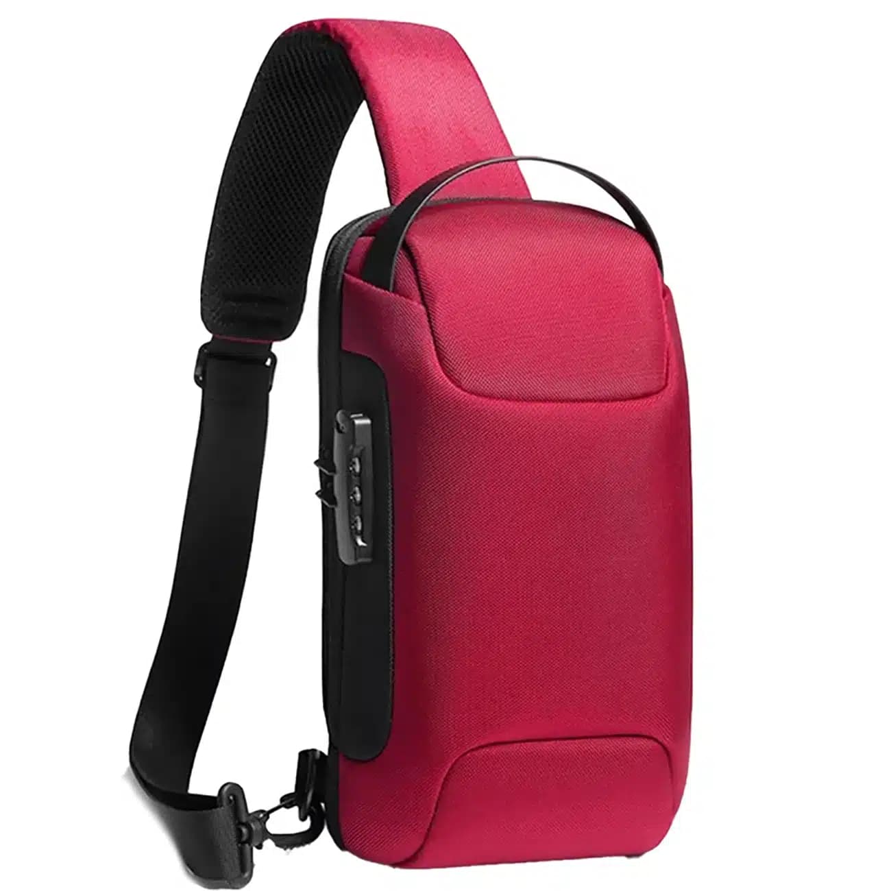 کیف کراس بادی مردانه بنج اصل BANGE BG-22085 رمز دار با پورت USB — تصویر ۲