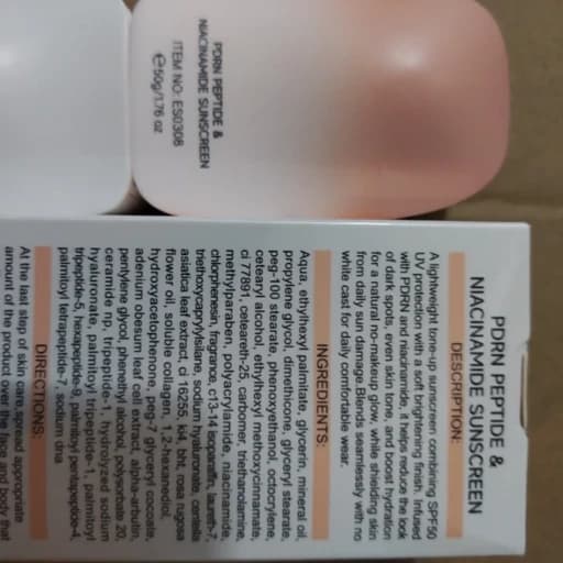 ضد آفتاب بیرنگ SPF50 استلین PDRN حاوی نیاسینامید، پپتاید و کلاژن 50 گرم — تصویر ۳