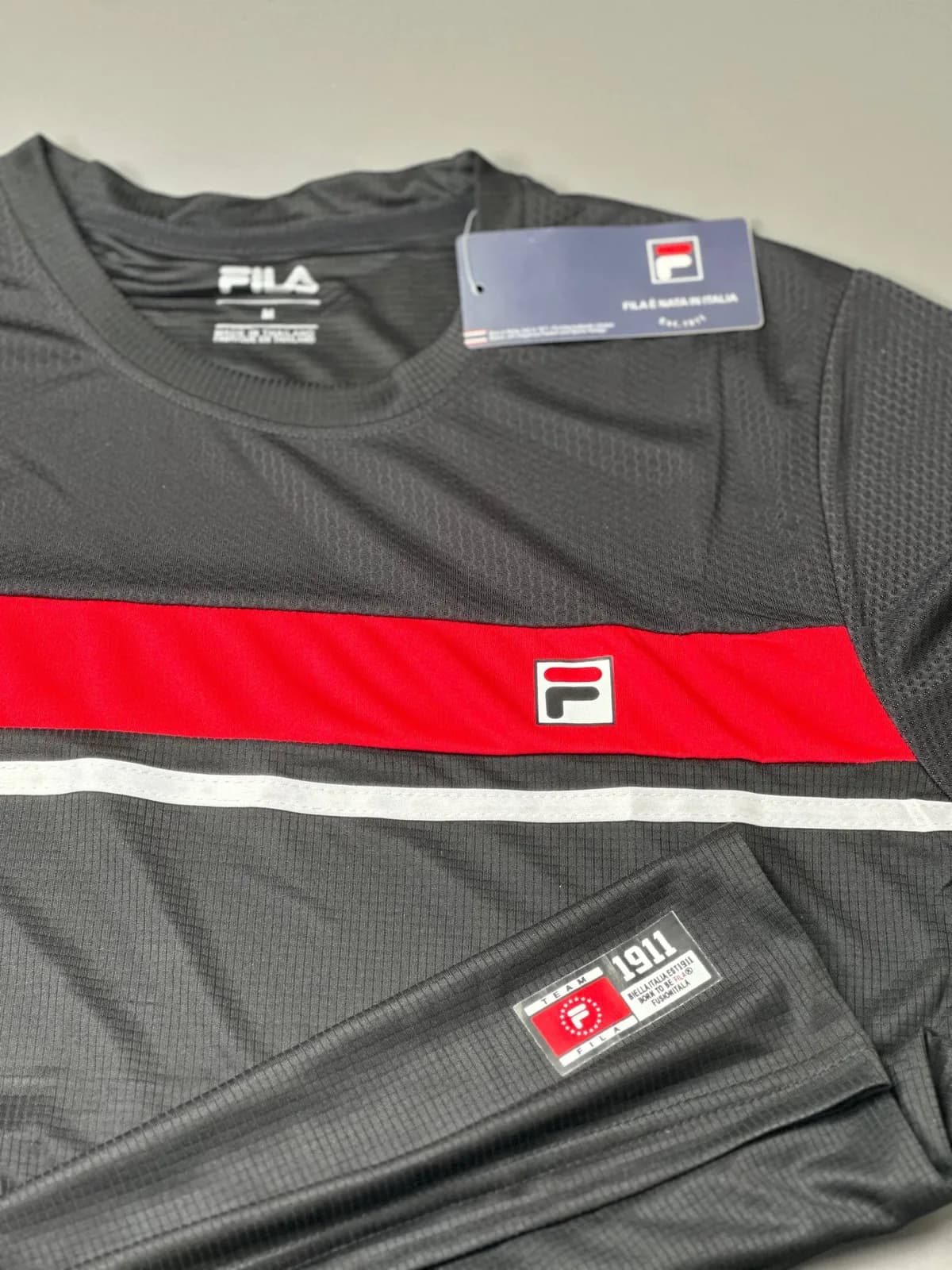 تیشرت مردانه FILA کد 6936 رنگ مشکی — تصویر ۳