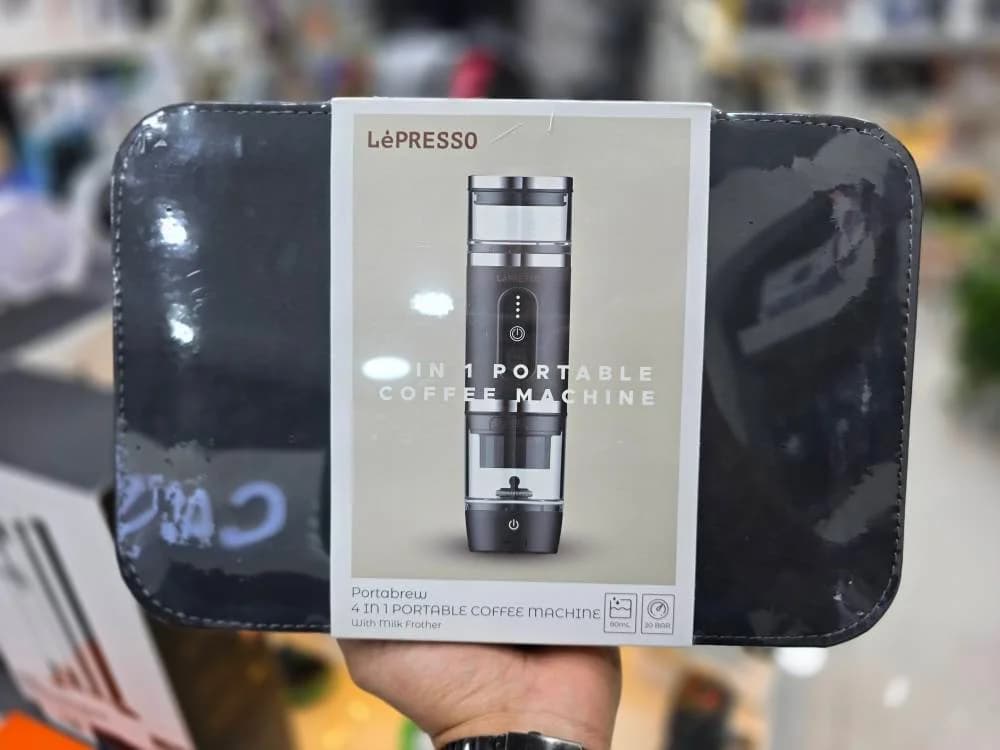 دستگاه اسپرسوساز ۴ در ۱ شارژی و مسافرتی LePresso (کپسولی و پودری) — تصویر ۲