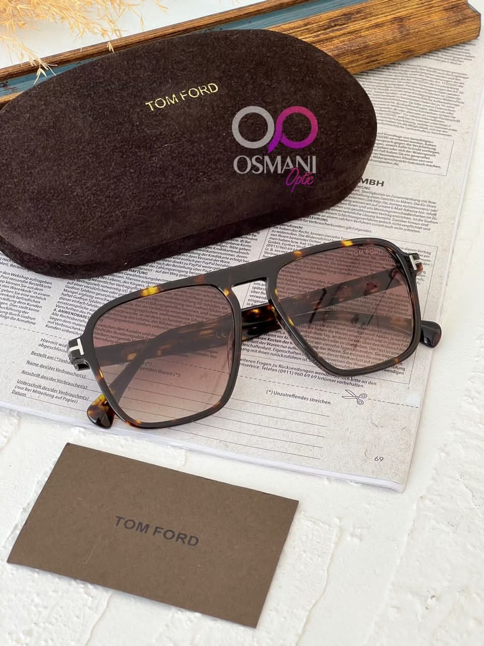 عینک آفتابی مردانه تامفورد مدل Tom Ford TF755 — تصویر ۵