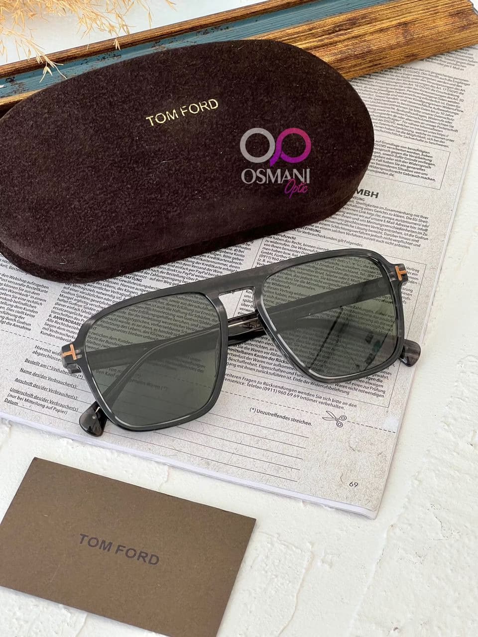 عینک آفتابی مردانه تامفورد مدل Tom Ford TF755 — تصویر ۶