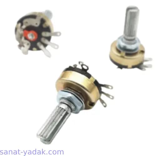 کلید ولوم ته کوچک 100K 16MM