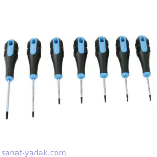 ست 7 عددی پیچ گوشتی ستاره ای پروسکیت مدل SD-2302 آلیاژ مرغوب