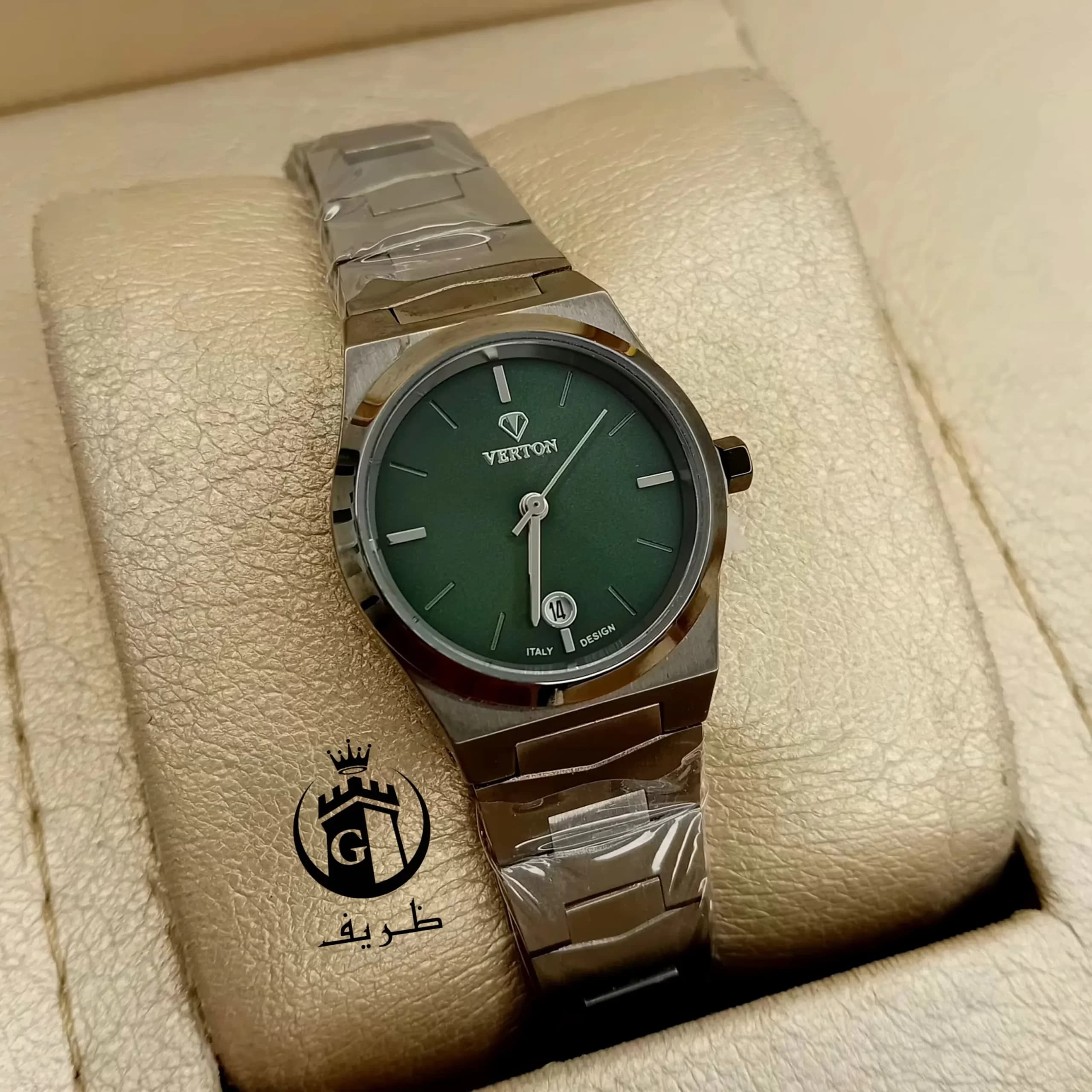 ساعت مچی ست اورجینال VERTON V072 | ساعت استیل کلاسیک و شیک با نمایشگر تاریخ — تصویر ۲