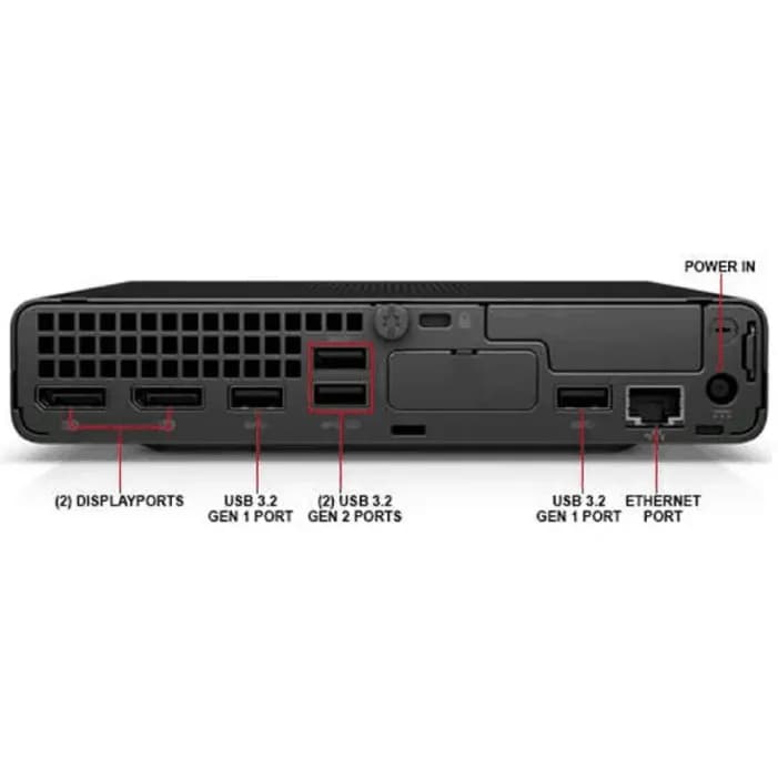 تاینی کیس استوک HP EliteDesk 800 G6 Mini نسل 10 |رم 8GB |حافظه 256GB — تصویر ۳