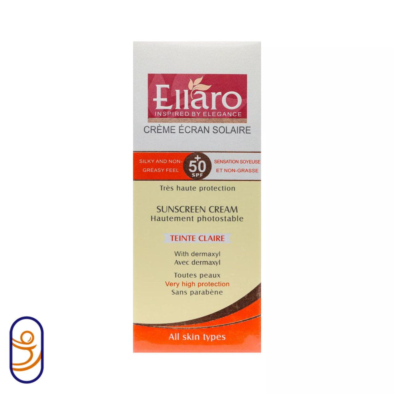 کرم ضد آفتاب SPF 50 مناسب انواع پوست رنگ بژ روشن الارو — تصویر ۲