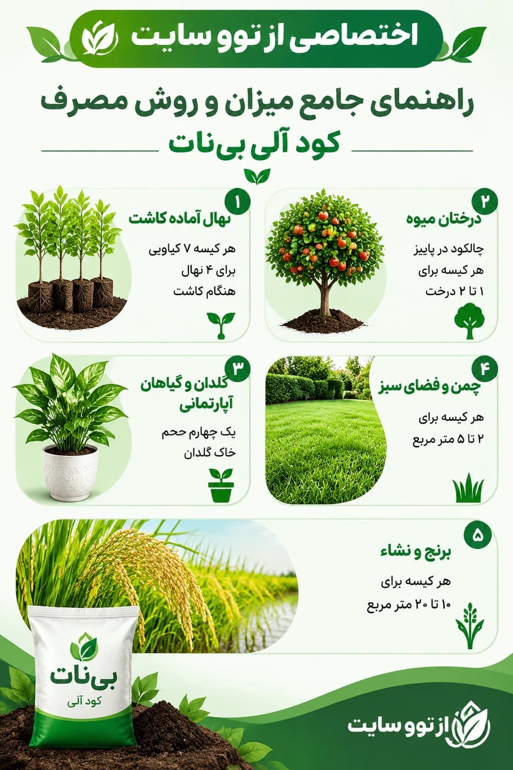 کود طبیعی پیور ورم کستینگ – کارتن شامل 6 بسته 1 گالنی بی نات — تصویر ۴