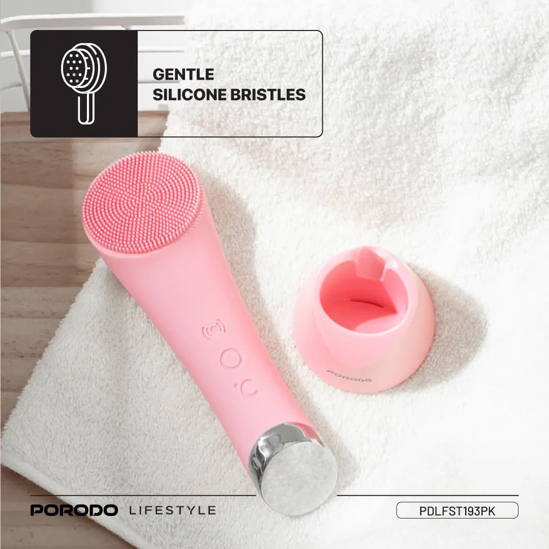 براش پاک کننده صورت شارژی پرودو Porodo Lifestyle Sonic Vibration Facial Cleansing Brush PDLFST193PK — تصویر ۴