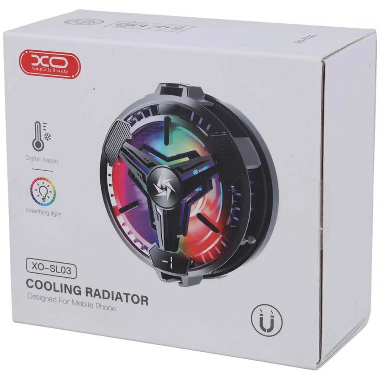 فن خنککننده گوشی ایکس او XO SL03 Magnetic suction+clamp — تصویر ۷