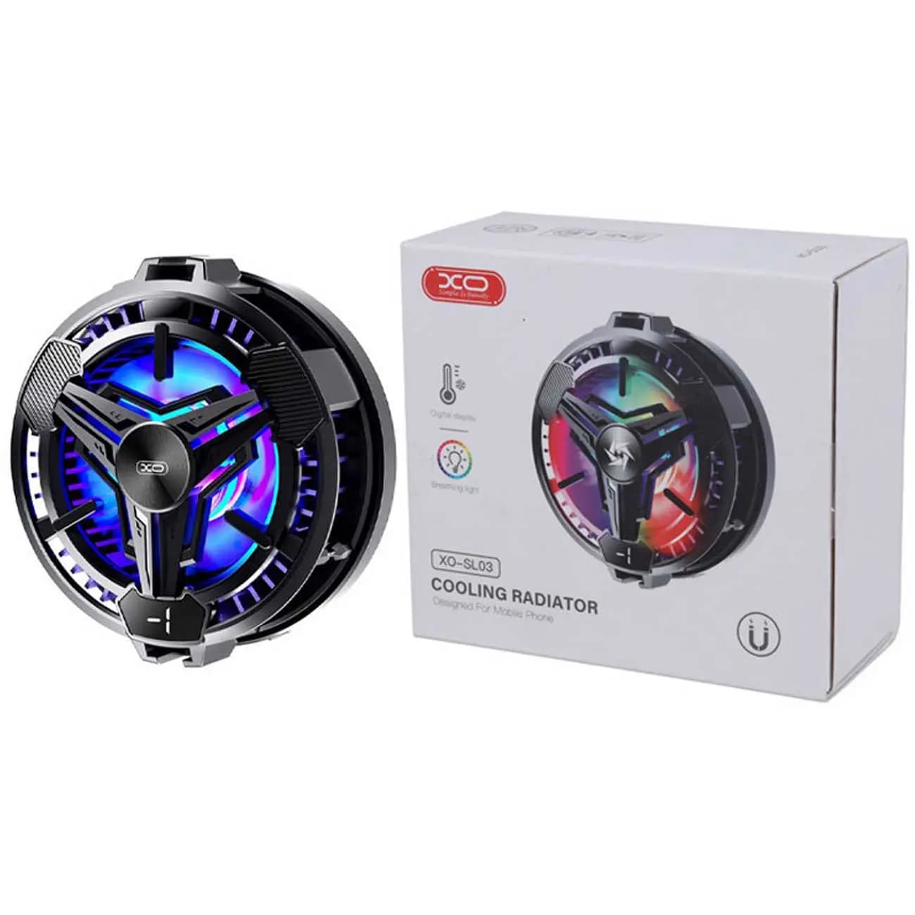 فن خنککننده گوشی ایکس او XO SL03 Magnetic suction+clamp — تصویر ۸