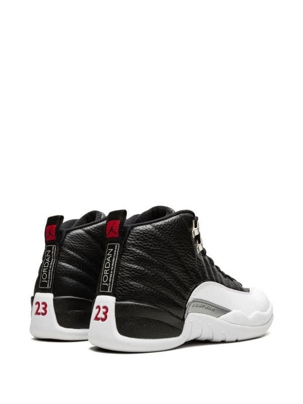نایک ایر جردن ۱۲ رترو مشکی سفید Nike air jordan 12 Retro black white — تصویر ۲