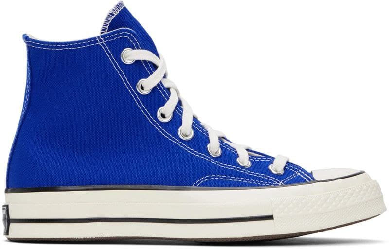 کانورس آل استار ۱۹۷۰ ساقدار آبی کاربنی Converse all star 1970 blue — تصویر ۲