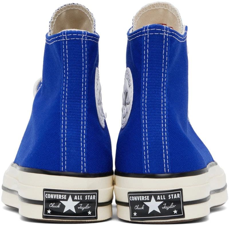 کانورس آل استار ۱۹۷۰ ساقدار آبی کاربنی Converse all star 1970 blue — تصویر ۳