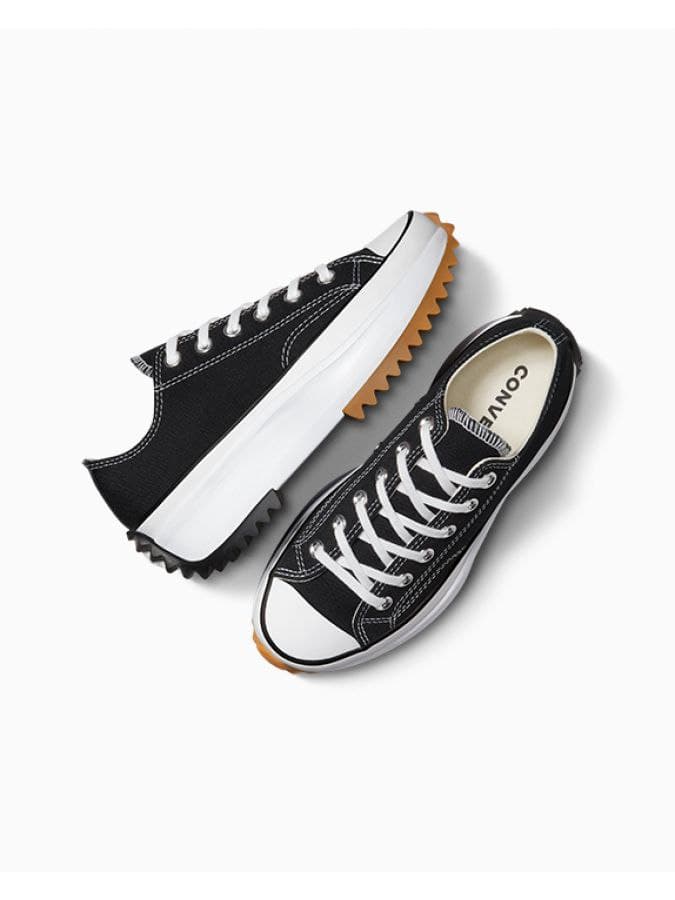 کانورس آل استار استارهایک مشکی بدون ساق Converse all star low run star hike black — تصویر ۳
