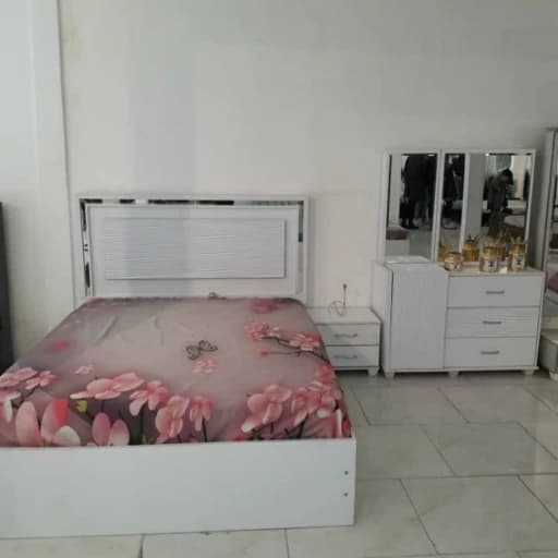 تخت خواب دونفره همراه با لوازم کد 642 مبلمان فرنا مدل 1143097