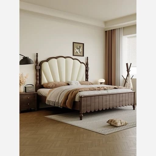 تخت خواب دونفره فندقی لمسه خور شیک. با رنگبندی مختلف و به قیمت تولیدی مبلمان فرنا مدل 1143057