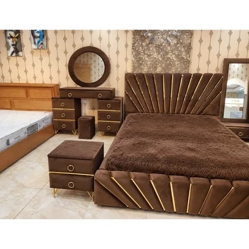 تخت خواب دونفره همراه با لوازم کد 660 مبلمان فرنا مدل 1143041