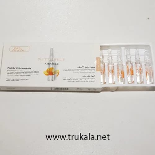 پک امپول سفید پپتید عصاره پوست نارنگی skin doctor — تصویر ۳