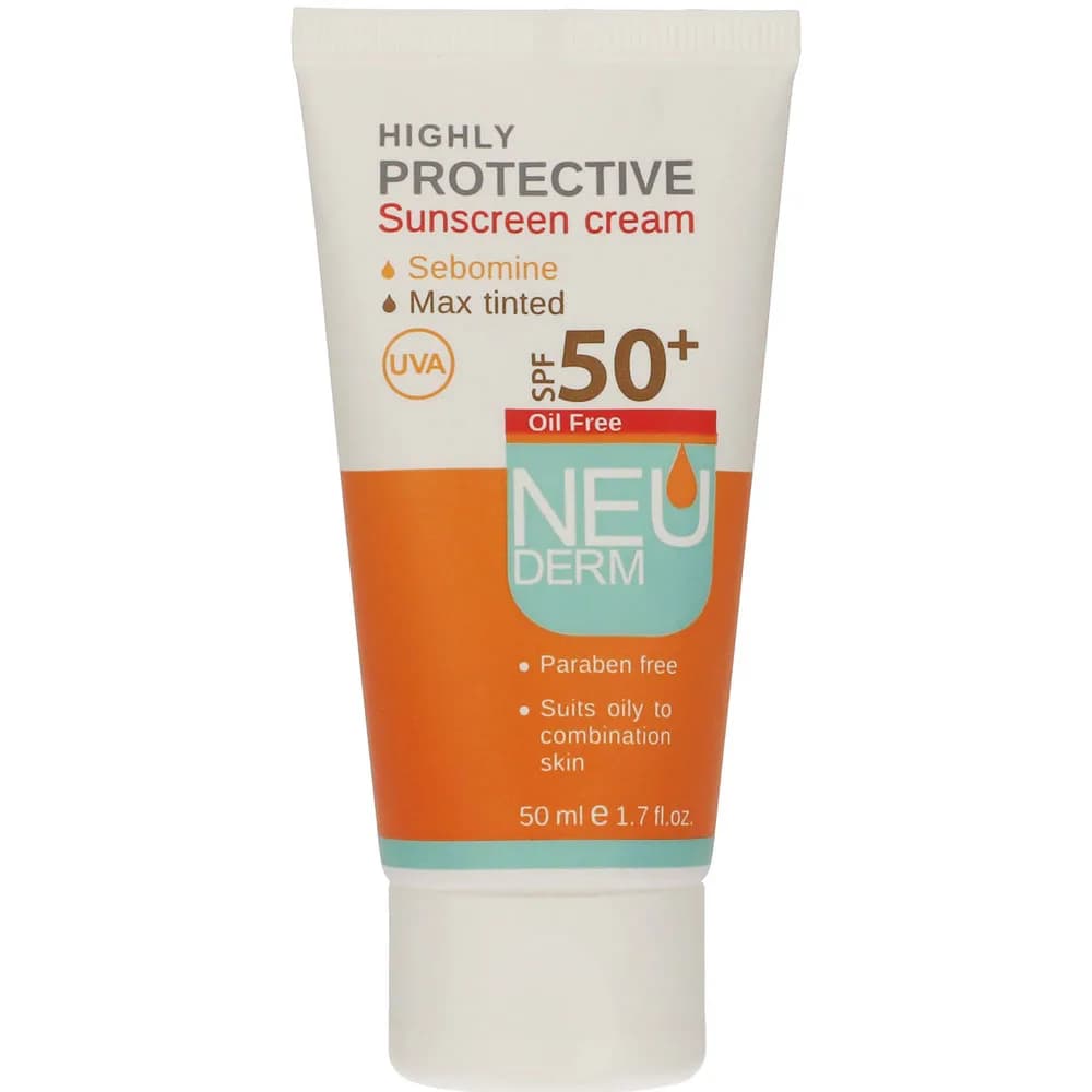 کرم ضد آفتاب فاقد چربی نئودرم SPF50 Neuderm