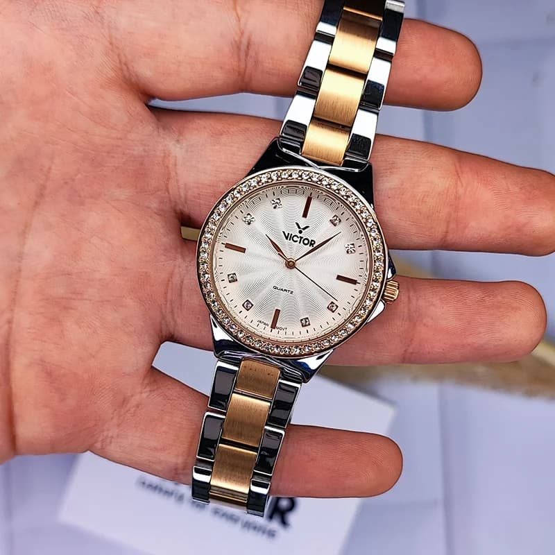 ساعت مچی عقربه ای زنانه ویکتور مدل V5669_04 — تصویر ۶