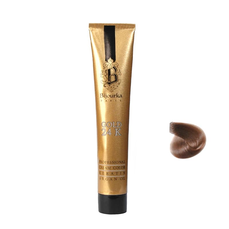 رنگ مو بلوند تیره طبیعی بیجورکا سری Gold 24K شماره 6