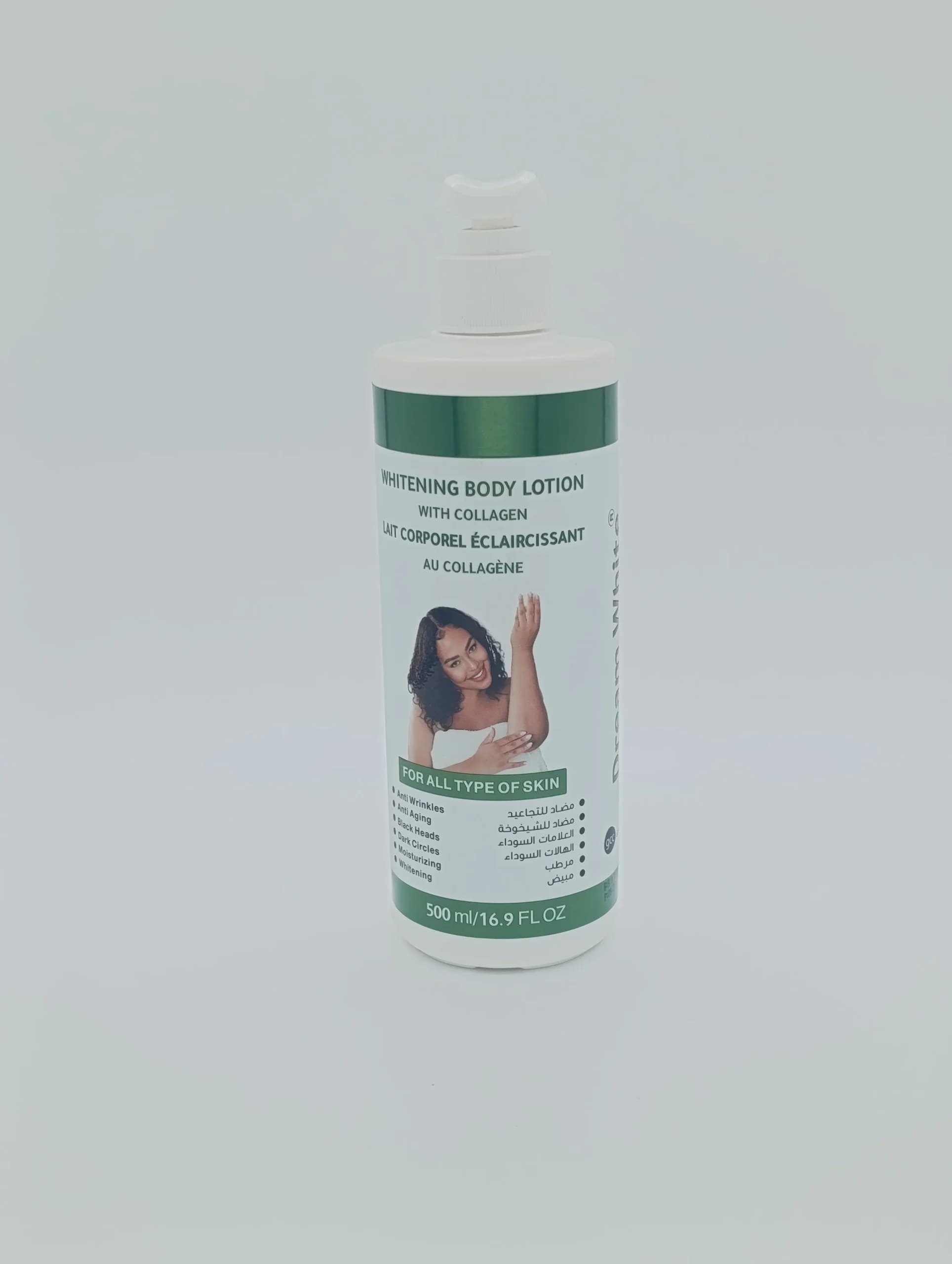 لوسیون سفید کننده صورت و بدن دریم وایت Dream White حجم ۵۰۰ میل | ضد لک، آبرسان و رفع تیرگی نواحی خاص (اورجینال)