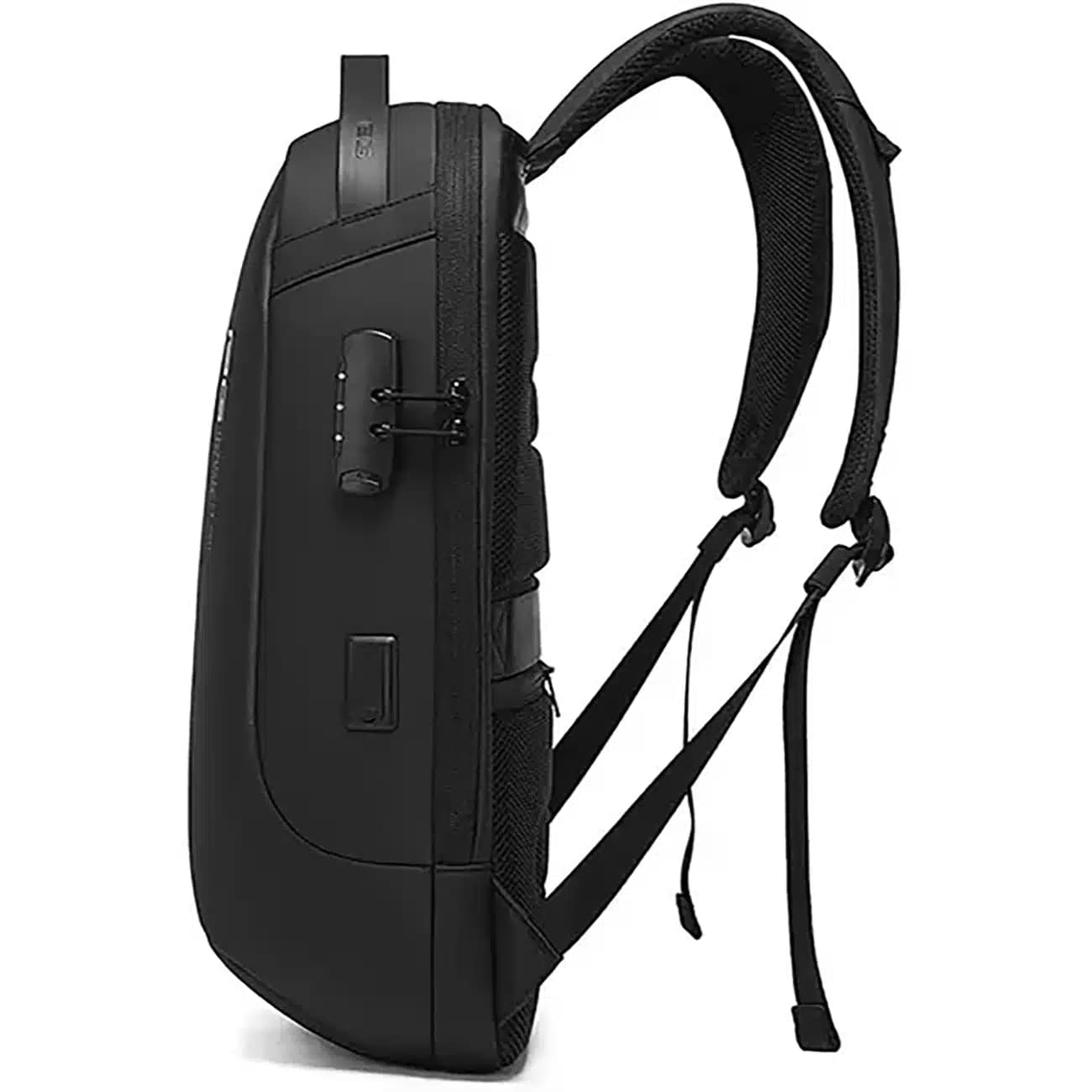کوله پشتی لپ تاپ 15.6 اینچ بنج Bange اصل مدل BG-7225 با پورت USB و قفل — تصویر ۷