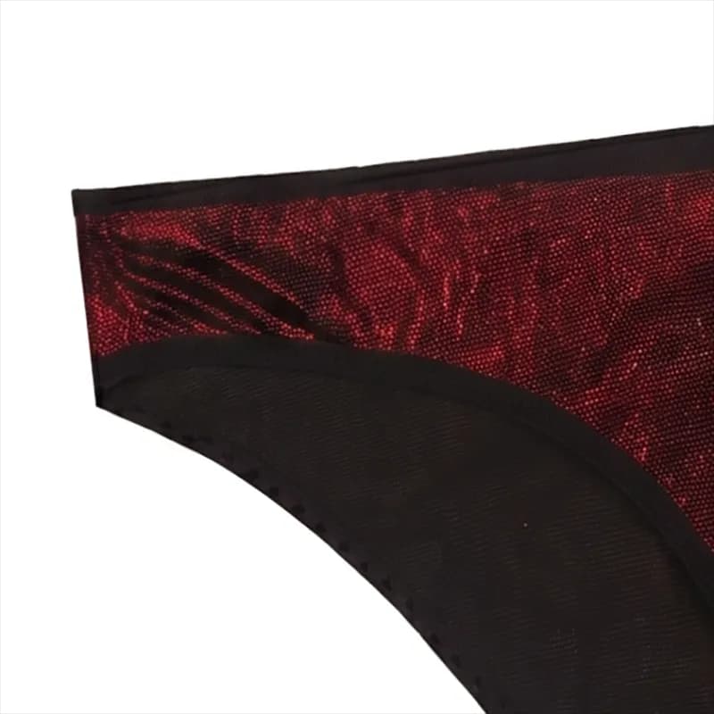 ست شورت و سوتین اسفنجی لمه زنانه هارنس زنجیری نگین دار جکدار — تصویر ۸