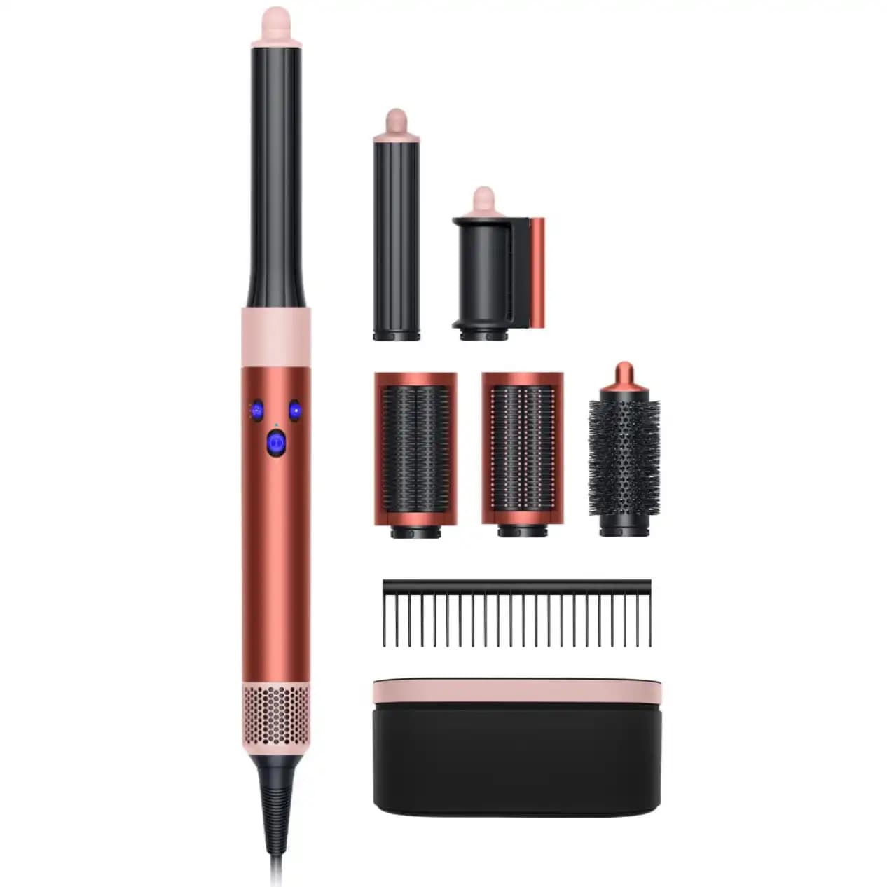 استایلر ایررپ حرفه ای دایسون مدل Dyson Airwrap HS05 multi-styler Long Strawberry Bronze/Blush Pink