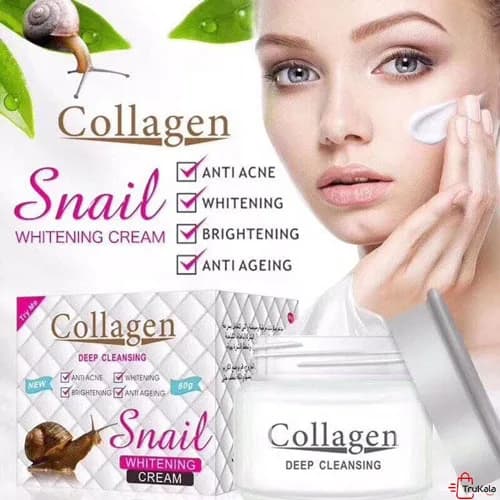 کرم کلاژن ساز روشن کننده صورت حلزون — تصویر ۲