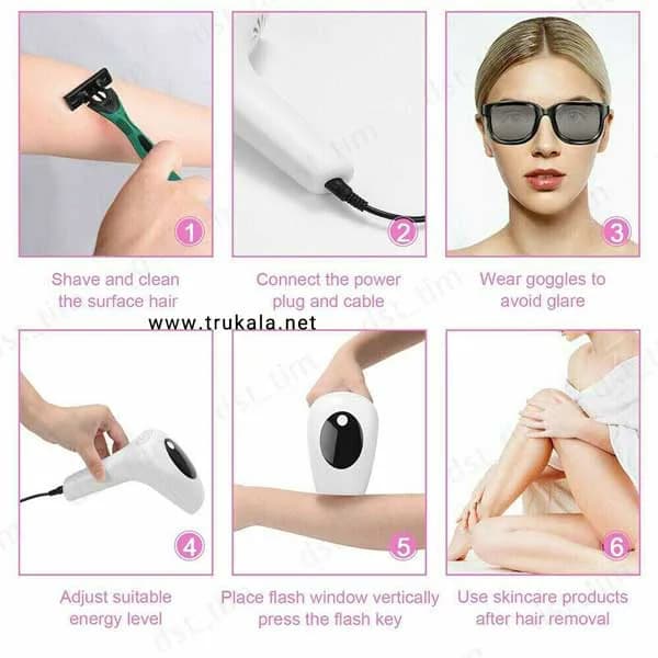 لیزر موهای زائد دائمی و حرفه ای 900 هزار شات ( پالس ) IPL — تصویر ۷