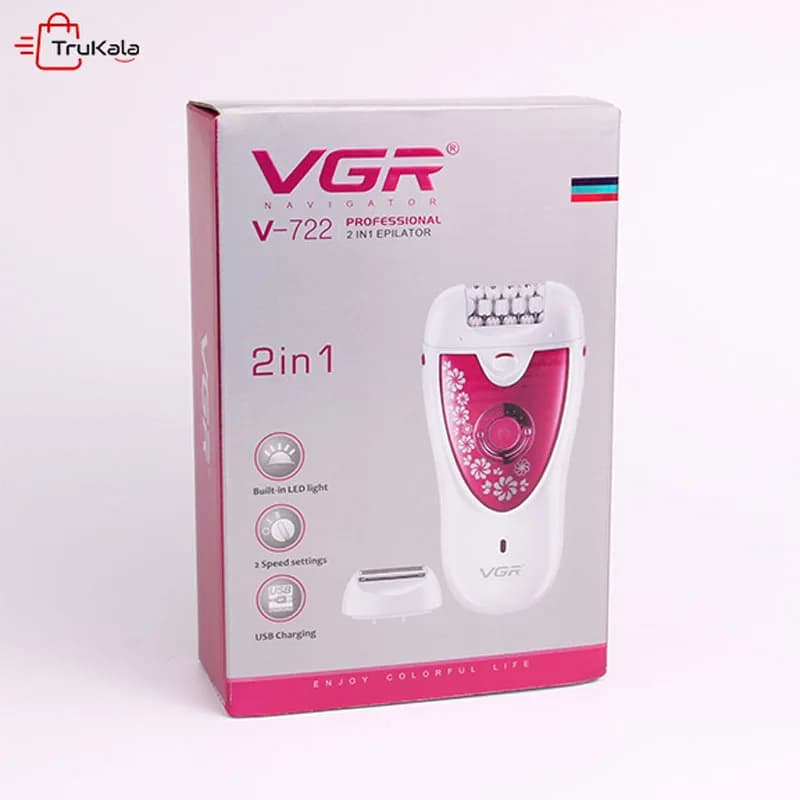اپیلاتور دو کاره وی جی ار مدل V-722 — تصویر ۵