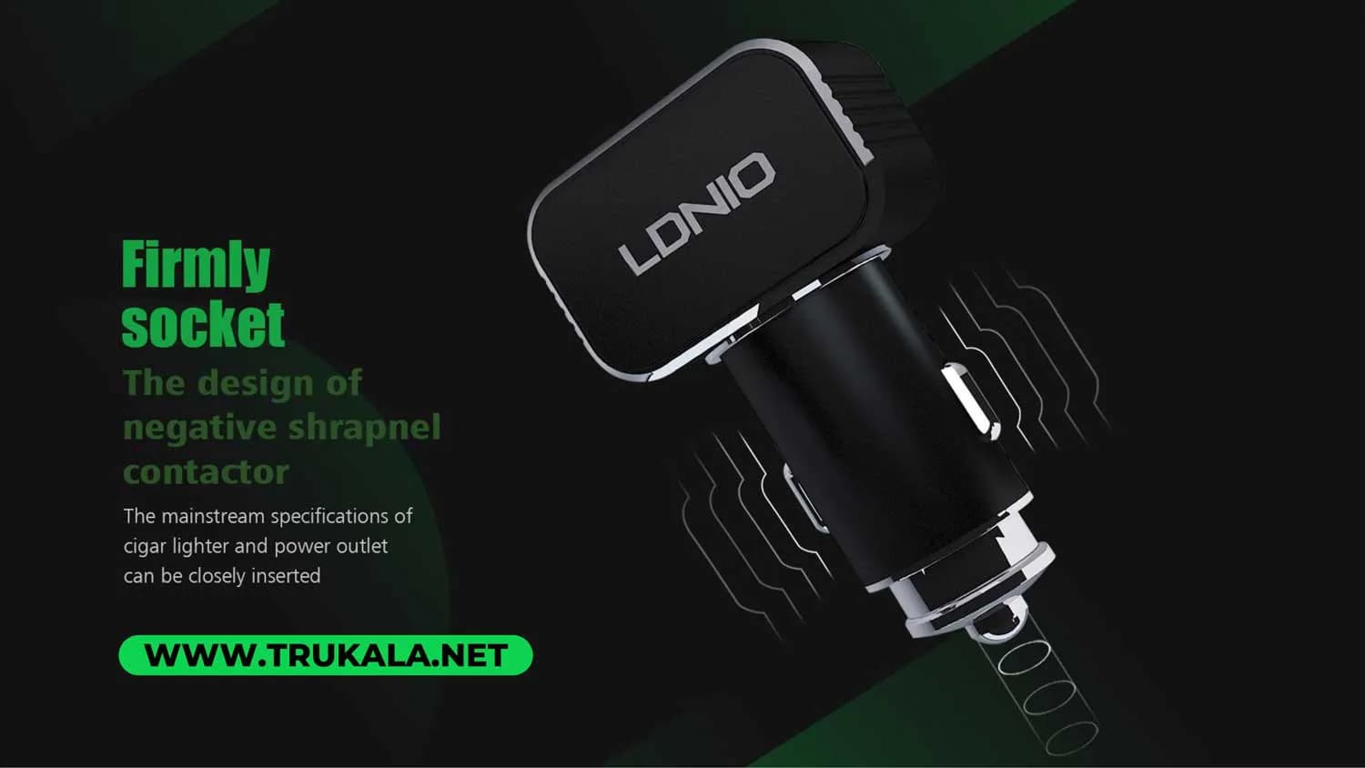 شارژر فندکی الدینیو مدل C306 — تصویر ۸