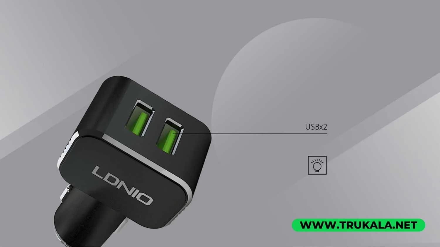 شارژر فندکی الدینیو مدل C306 — تصویر ۷