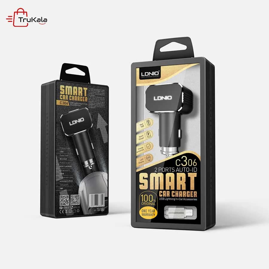 شارژر فندکی الدینیو مدل C306 — تصویر ۲